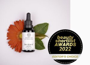 Premio Beauty Shortlist AWARDS 2022 Cosmetics Herebra Bio Serum Active Facial Oil